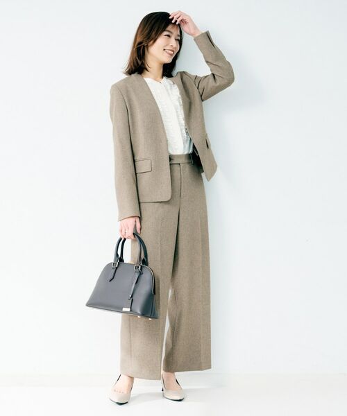 UNTITLED / アンタイトル パンツ | 杢調ワイドパンツ | 詳細10