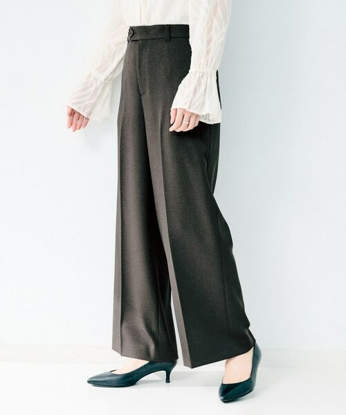 UNTITLED / アンタイトル パンツ | 杢調ワイドパンツ | 詳細3