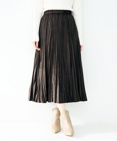 UNTITLED / アンタイトル ロング・マキシ丈スカート | スエードプリーツスカート