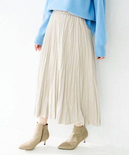 UNTITLED / アンタイトル ロング・マキシ丈スカート | スエードプリーツスカート | 詳細10