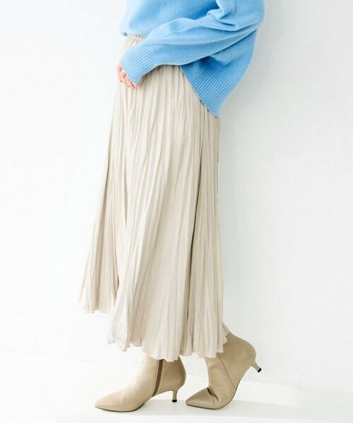 UNTITLED / アンタイトル ロング・マキシ丈スカート | スエードプリーツスカート | 詳細11