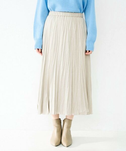 UNTITLED / アンタイトル ロング・マキシ丈スカート | スエードプリーツスカート | 詳細14