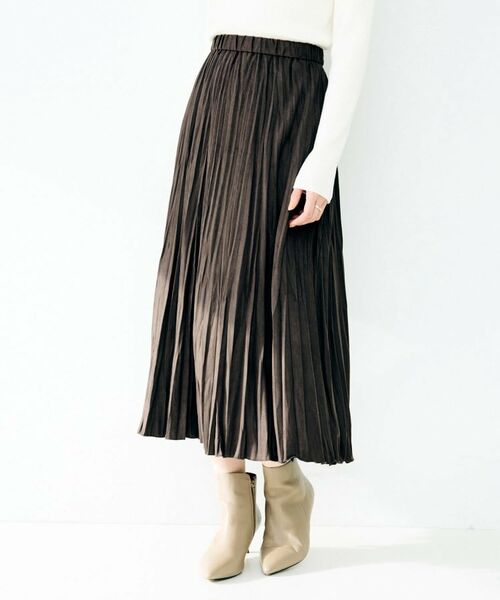 UNTITLED / アンタイトル ロング・マキシ丈スカート | スエードプリーツスカート | 詳細6