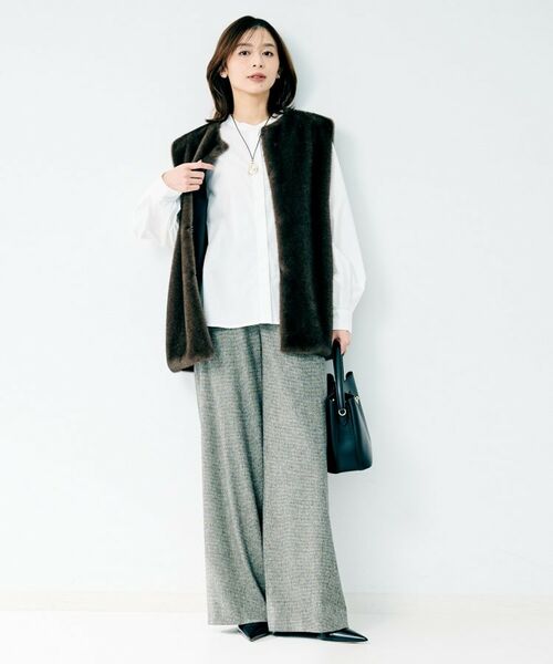 UNTITLED / アンタイトル シャツ・ブラウス | シルキータックブラウス | 詳細4