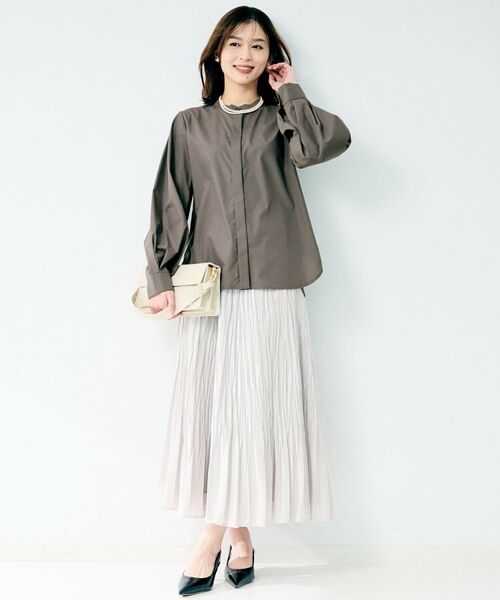 UNTITLED / アンタイトル シャツ・ブラウス | シルキータックブラウス | 詳細8