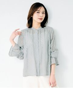 UNTITLED / アンタイトル シャツ・ブラウス | シアーカットジャガードブラウス