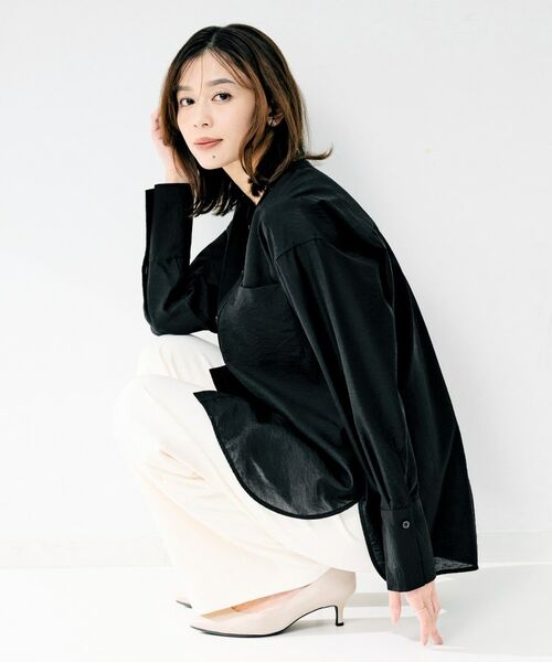 UNTITLED / アンタイトル シャツ・ブラウス | シアーオーバーシャツ | 詳細3