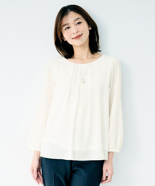 UNTITLED / アンタイトル シャツ・ブラウス | パウダリータックブラウス | 詳細10