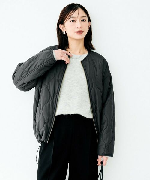 UNTITLED / アンタイトル その他アウター | タフタノーカラーコート(チャコールグレー(014))