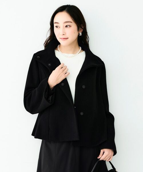 UNTITLED / アンタイトル その他アウター | スタンドカラーショートコート(ブラック(019))