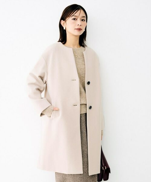 UNTITLED / アンタイトル その他アウター | ビーバーベーシックコート(グレージュ(050))