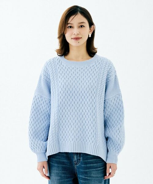 UNTITLED / アンタイトル ニット・セーター | 【TORRAZZO DONNA】ドッキングニットトップス | 詳細14