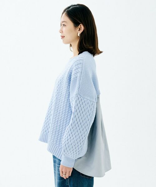 UNTITLED / アンタイトル ニット・セーター | 【TORRAZZO DONNA】ドッキングニットトップス | 詳細15