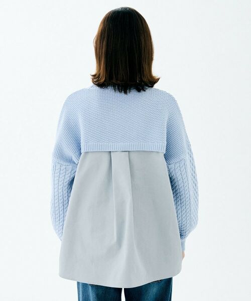UNTITLED / アンタイトル ニット・セーター | 【TORRAZZO DONNA】ドッキングニットトップス | 詳細16