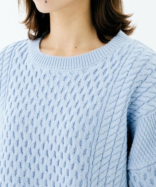 UNTITLED / アンタイトル ニット・セーター | 【TORRAZZO DONNA】ドッキングニットトップス | 詳細17