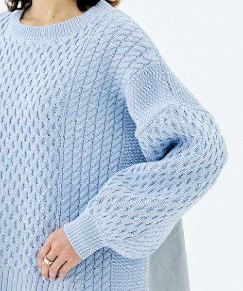 UNTITLED / アンタイトル ニット・セーター | 【TORRAZZO DONNA】ドッキングニットトップス | 詳細18