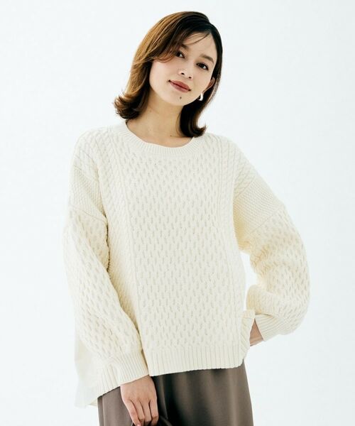 UNTITLED / アンタイトル ニット・セーター | 【TORRAZZO DONNA】ドッキングニットトップス | 詳細2