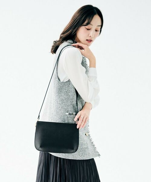 UNTITLED / アンタイトル ショルダーバッグ | スプリットレザーフラットショルダー | 詳細11