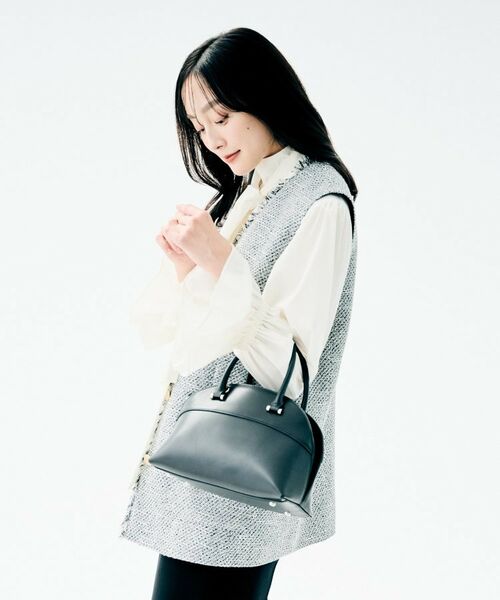 UNTITLED / アンタイトル ボストンバッグ | スプリットレザーラウンドボストンバッグ | 詳細11