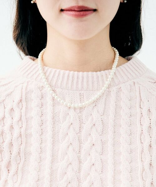 UNTITLED / アンタイトル ネックレス・ペンダント・チョーカー | 【Made In Japan】ガラスパールレイヤードネックレス | 詳細9