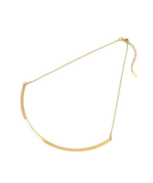 UNTITLED / アンタイトル ネックレス・ペンダント・チョーカー | 【追加/ステンレス】カーヴィプレートショートネックレス | 詳細1