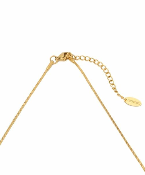 UNTITLED / アンタイトル ネックレス・ペンダント・チョーカー | 【追加/ステンレス】カーヴィプレートショートネックレス | 詳細3