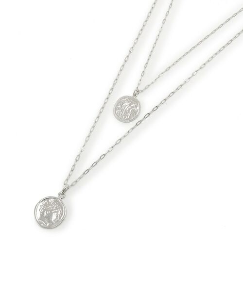 UNTITLED / アンタイトル ネックレス・ペンダント・チョーカー | 【ステンレス】レイヤードコインネックレス（シルバー(006)）