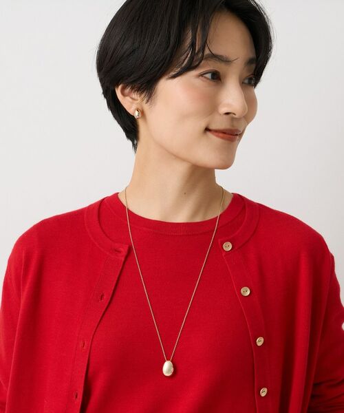 UNTITLED / アンタイトル ネックレス・ペンダント・チョーカー | 【ステンレスチェーン】モダンビーンズトップ | 詳細5