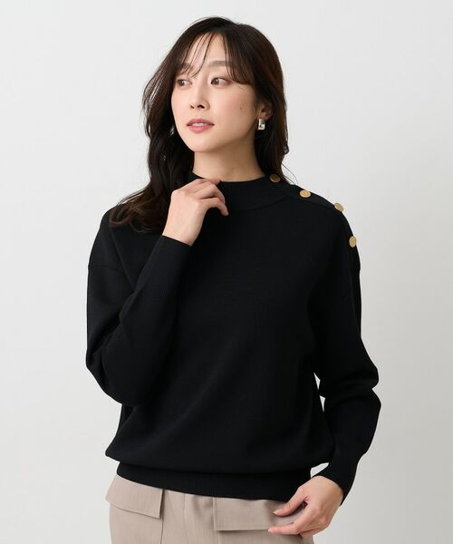 UNTITLED / アンタイトル ニット・セーター | ミラノリブプルオーバー（ブラック(019)）