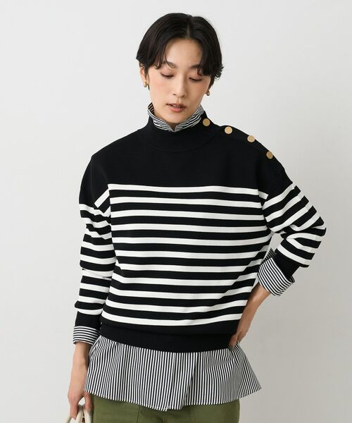 UNTITLED / アンタイトル ニット・セーター | ミラノリブプルオーバー（ブラック(319)）