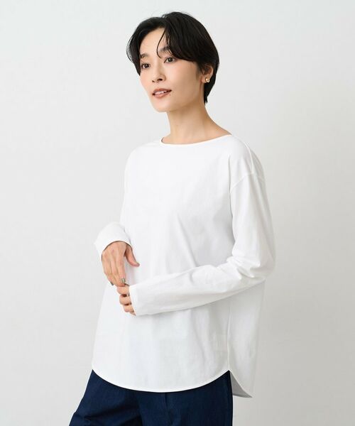 UNTITLED / アンタイトル カットソー | ラウンドテールジャージプルオーバー（ホワイト(001)）