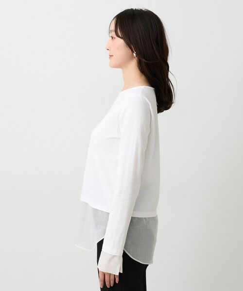 UNTITLED / アンタイトル カットソー | 【洗える/レイヤードTシャツ】シャツディテールレイヤードプルオーバー | 詳細7