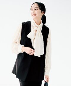 UNTITLED / アンタイトル ベスト | バックラッフルジレ