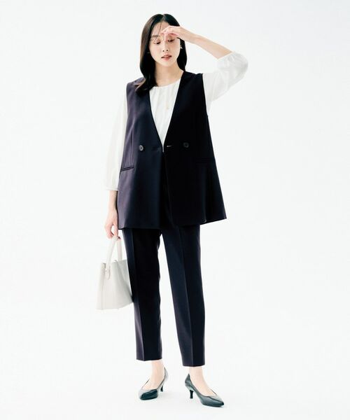 UNTITLED / アンタイトル ベスト | バックラッフルジレ | 詳細11