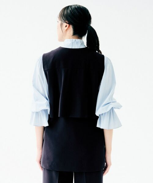 UNTITLED / アンタイトル ベスト | バックラッフルジレ | 詳細16