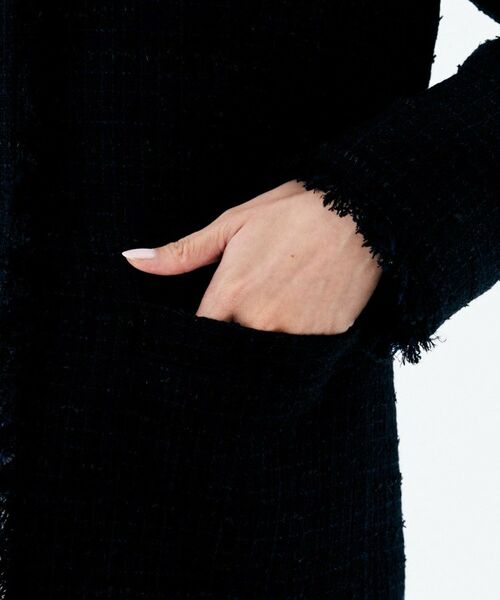 UNTITLED / アンタイトル ノーカラージャケット | 【着丈長め/軽い/オンオフ使える】ファンシーツイード ジャケット | 詳細25