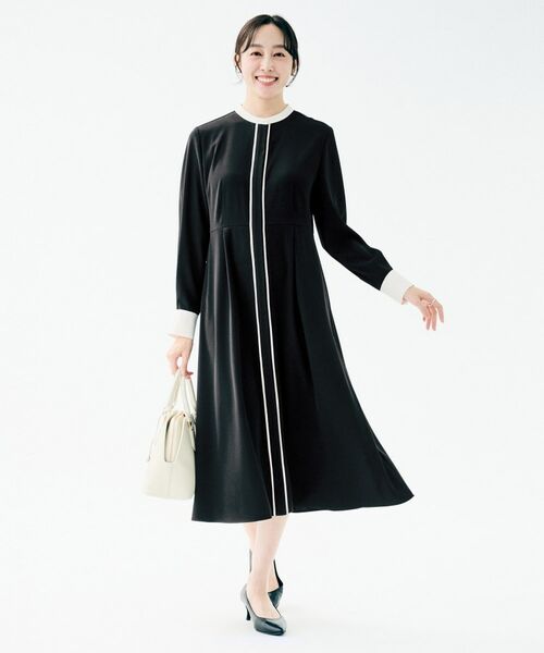 UNTITLED / アンタイトル ロング・マキシ丈ワンピース | バイカラー ワンピース | 詳細4