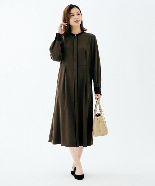 UNTITLED / アンタイトル ロング・マキシ丈ワンピース | バイカラー ワンピース | 詳細8