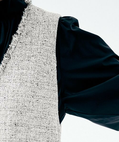 UNTITLED / アンタイトル ミニ丈・ひざ丈ワンピース | ツイード ジャンパースカート | 詳細15