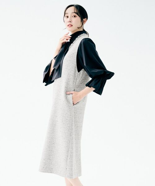 UNTITLED / アンタイトル ミニ丈・ひざ丈ワンピース | ツイード ジャンパースカート | 詳細7