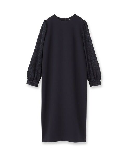 UNTITLED / アンタイトル ミニ丈・ひざ丈ワンピース | カットジャカードスリーブ ワンピース | 詳細1