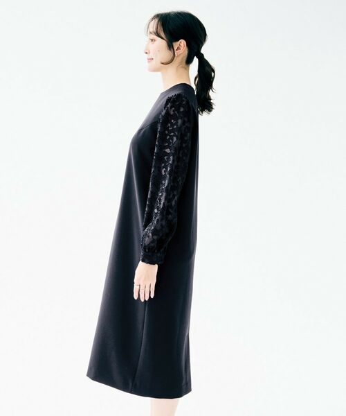 UNTITLED / アンタイトル ミニ丈・ひざ丈ワンピース | カットジャカードスリーブ ワンピース | 詳細11