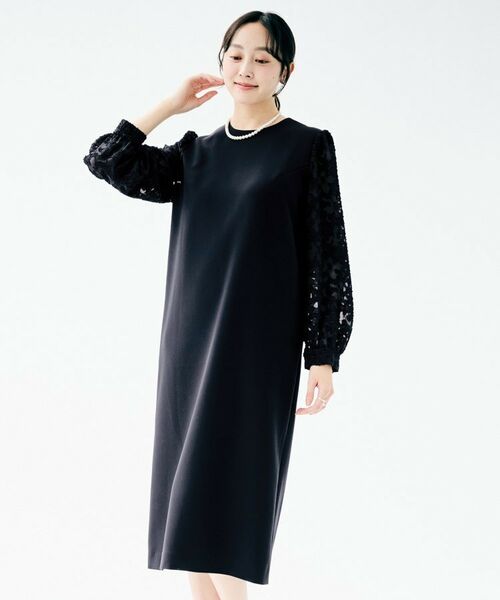 UNTITLED / アンタイトル ミニ丈・ひざ丈ワンピース | カットジャカードスリーブ ワンピース | 詳細6