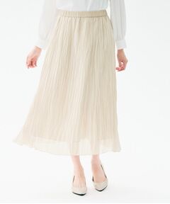 UNTITLED / アンタイトル ロング・マキシ丈スカート | シャイニープリーツスカート