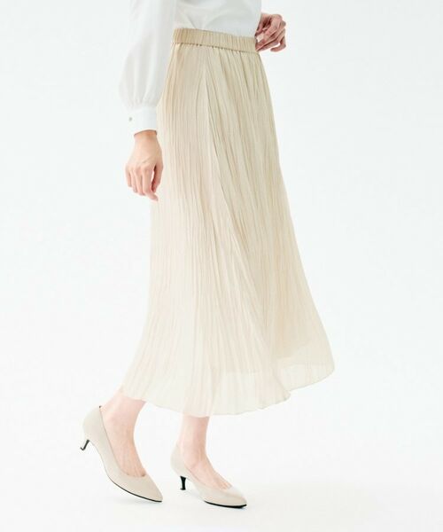 UNTITLED / アンタイトル ロング・マキシ丈スカート | シャイニープリーツスカート | 詳細3