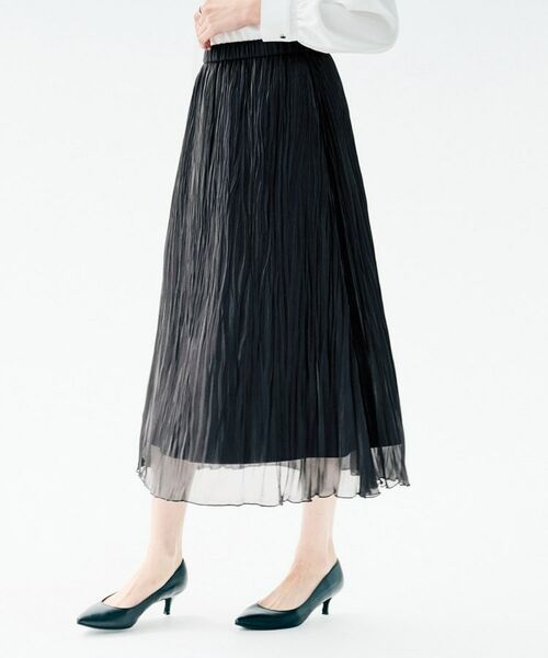UNTITLED / アンタイトル ロング・マキシ丈スカート | シャイニープリーツスカート | 詳細6