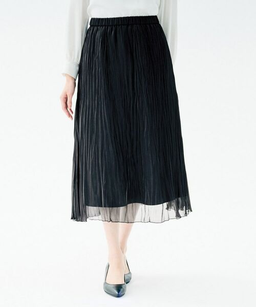 UNTITLED / アンタイトル ロング・マキシ丈スカート | シャイニープリーツスカート | 詳細7
