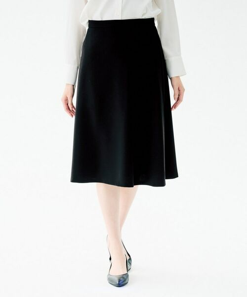 UNTITLED / アンタイトル ミニ・ひざ丈スカート | フレアスカート(ブラック(019))