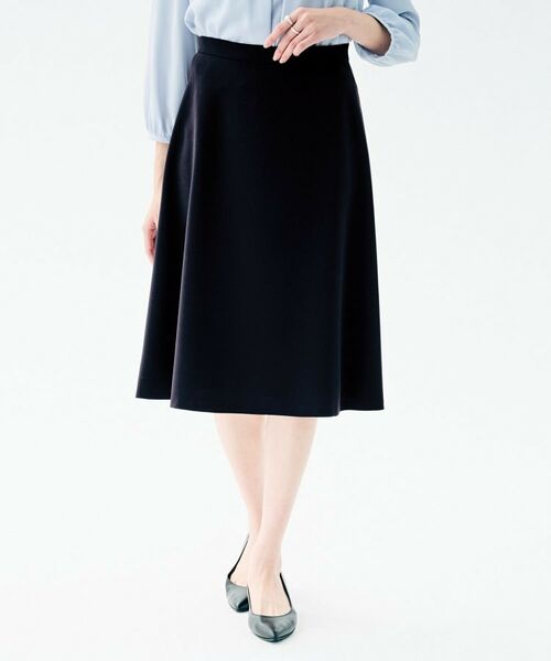 UNTITLED / アンタイトル ミニ・ひざ丈スカート | フレアスカート(ネイビー(094))