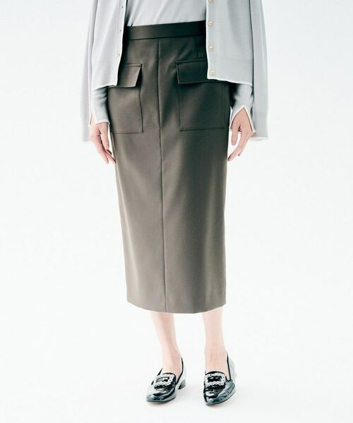UNTITLED / アンタイトル ロング・マキシ丈スカート | アウトポケット ナロースカート | 詳細3